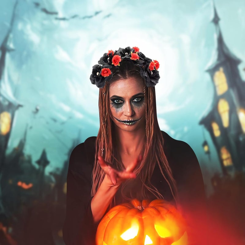 Gintison Halloween Headband, Cosplay Costume Hair Accessories Supplies Day of The Dead - Image 5